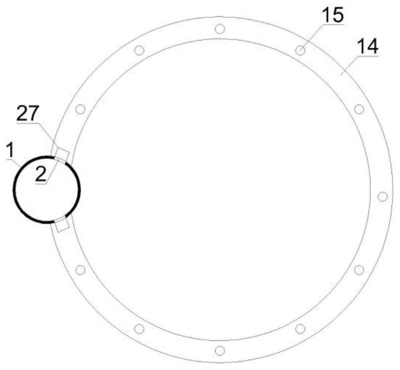 Layered grouting device and application thereof