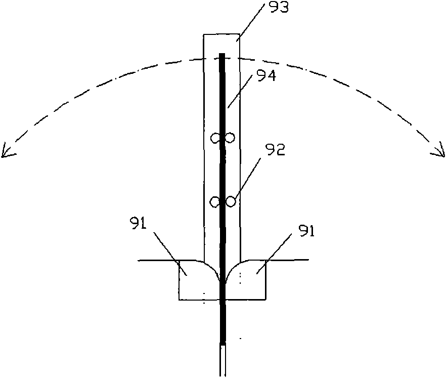 Repeated bending testing equipment under constant load and method