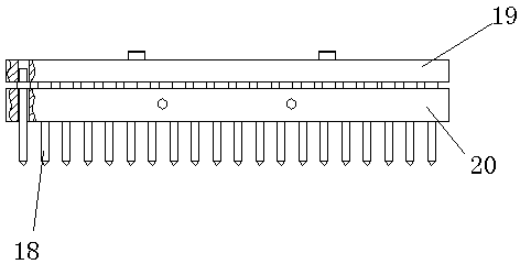 Grid shearing fixation device for lead-acid storage battery