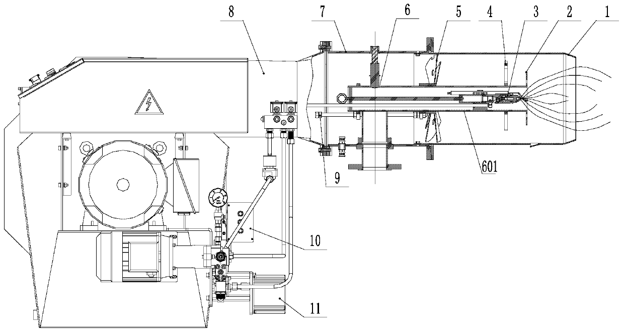 Low-nitrogen fuel oil burner