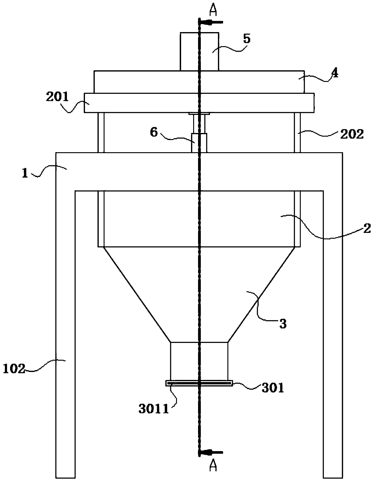 Discharge device for preparing electronic device alloy powder