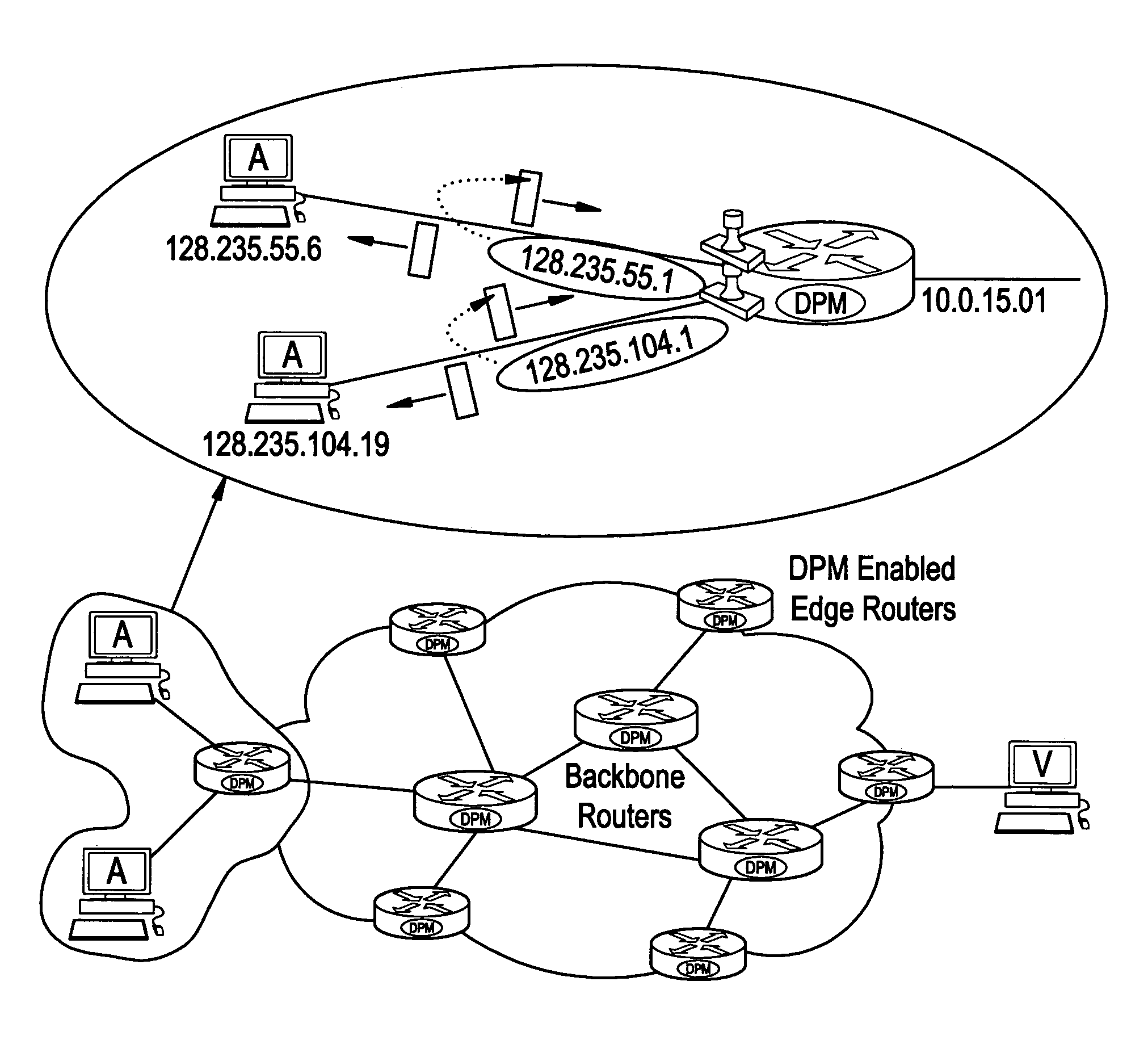 Accomodating fragmentation with deterministic packet marking