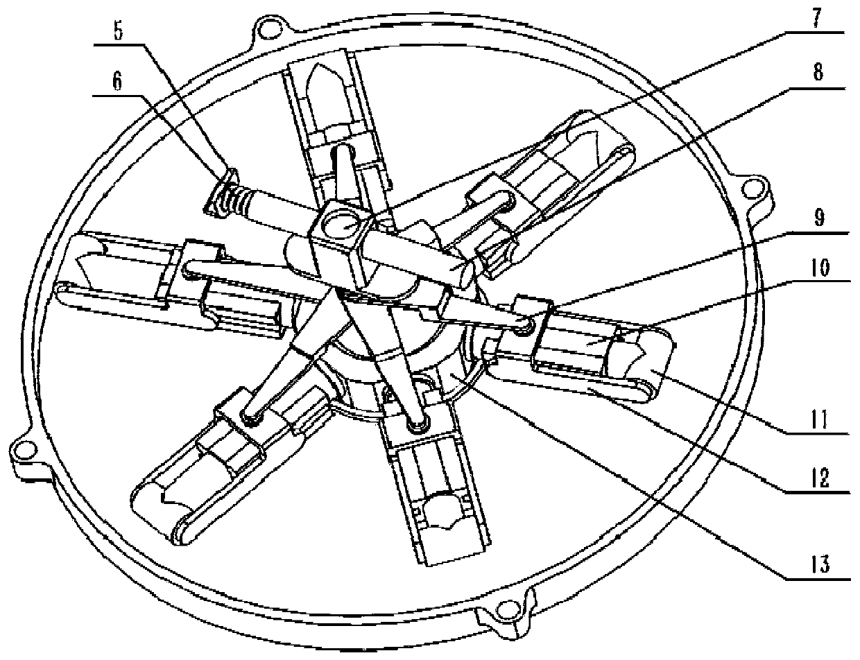 Eccentric connecting rod type radial variable plunger pump