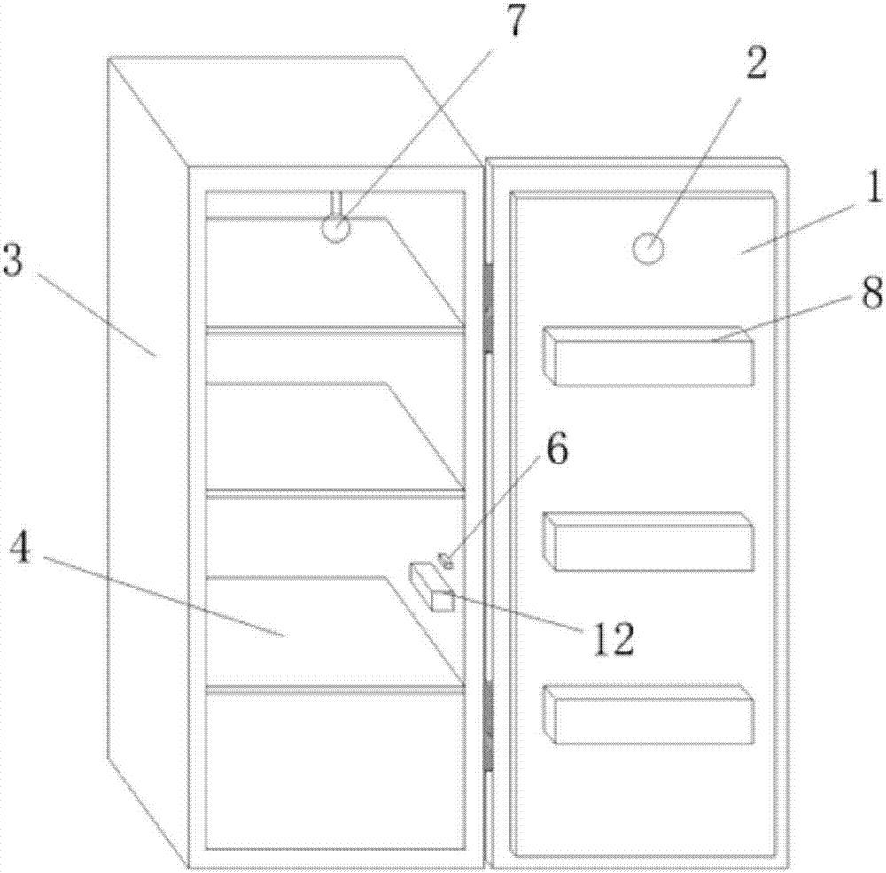 Intelligentized refrigerator-internally-installed camera monitoring system