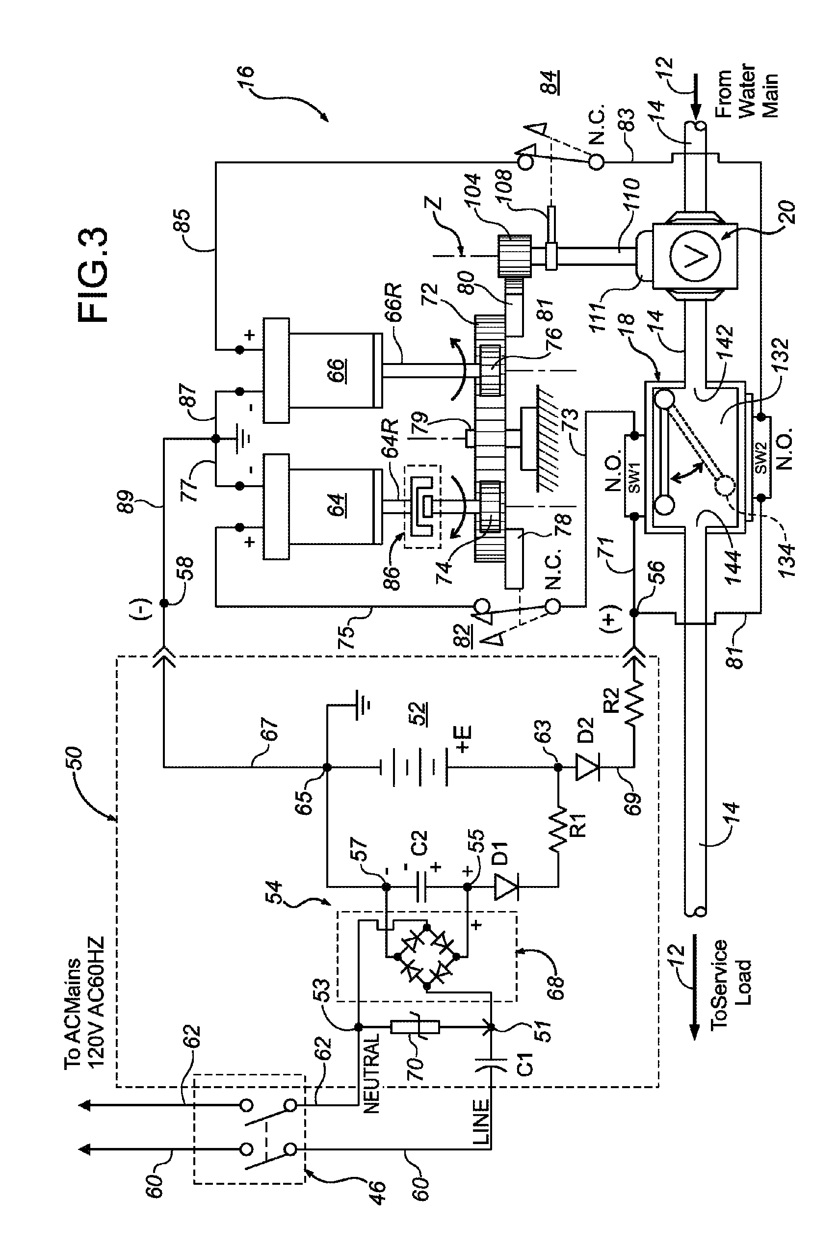 Water supply control assembly with automatic shut-off and duty cycle reset