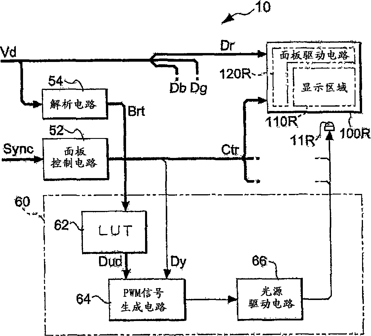 Image display device and electronic apparatus