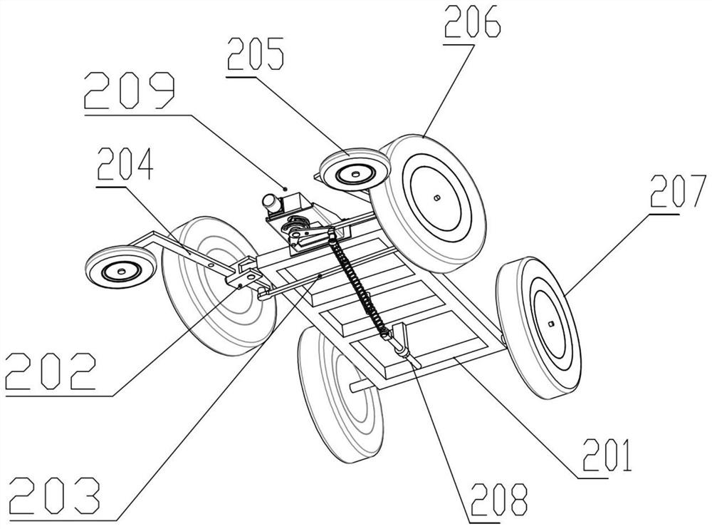 Guide structure of track trolley