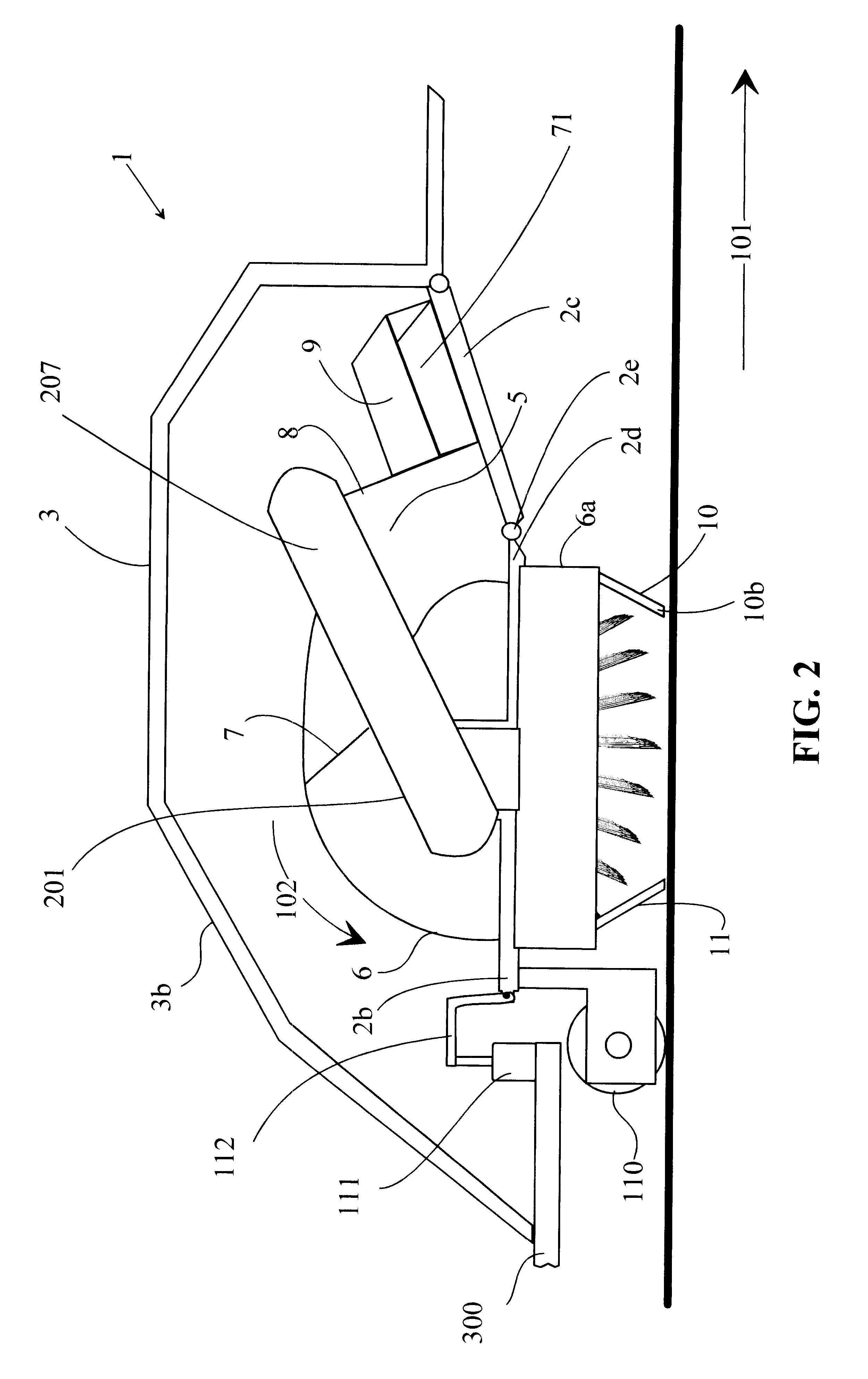 Device for removing snow and other debris from ground surfaces