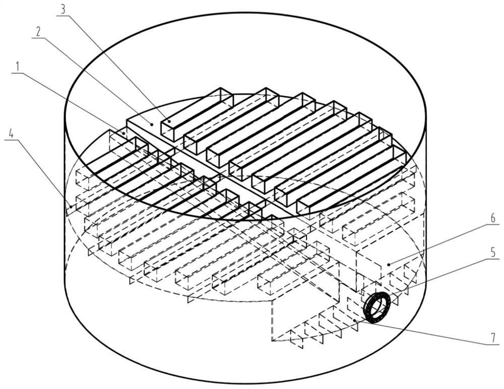 A gas lift device for high-efficiency separation of absorption liquid applied to a graded absorption tower