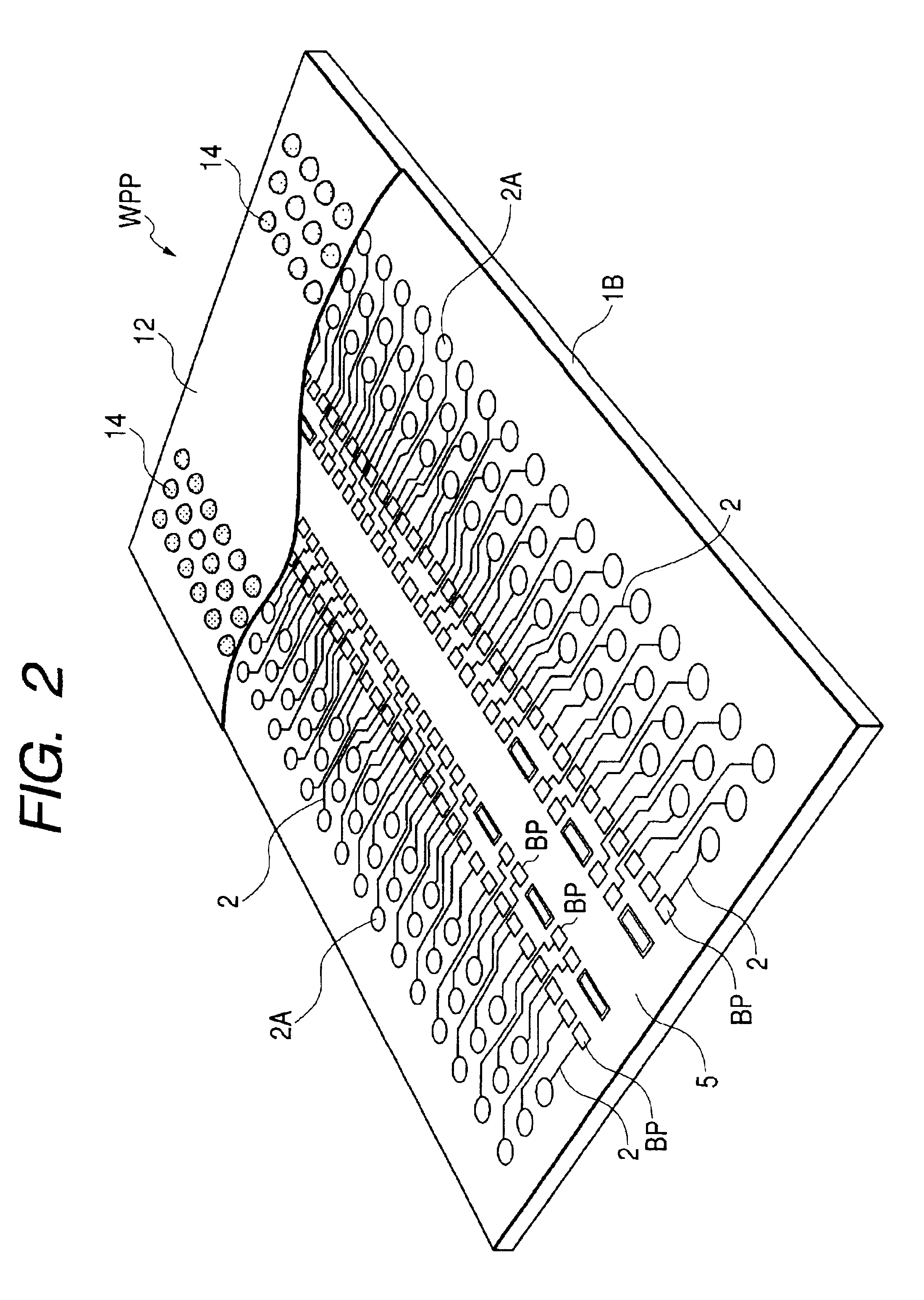 Wafer level chip size package having rerouting layers
