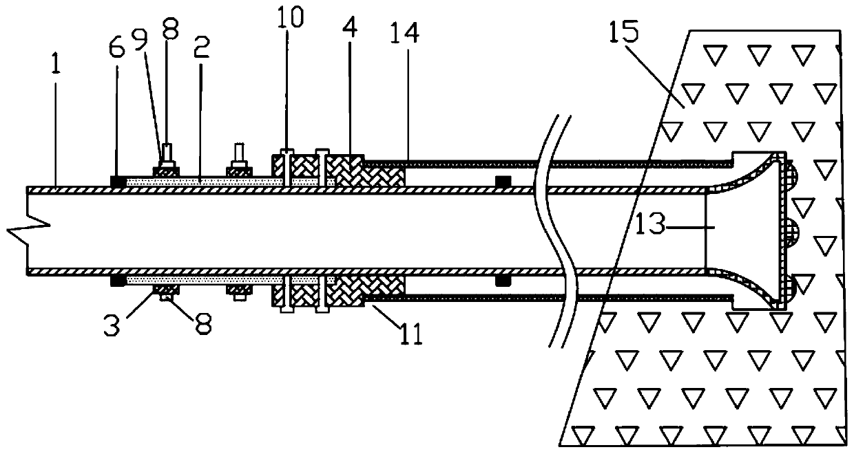 Device capable of conveniently drilling holes in fractured rock mass and drilling method thereof