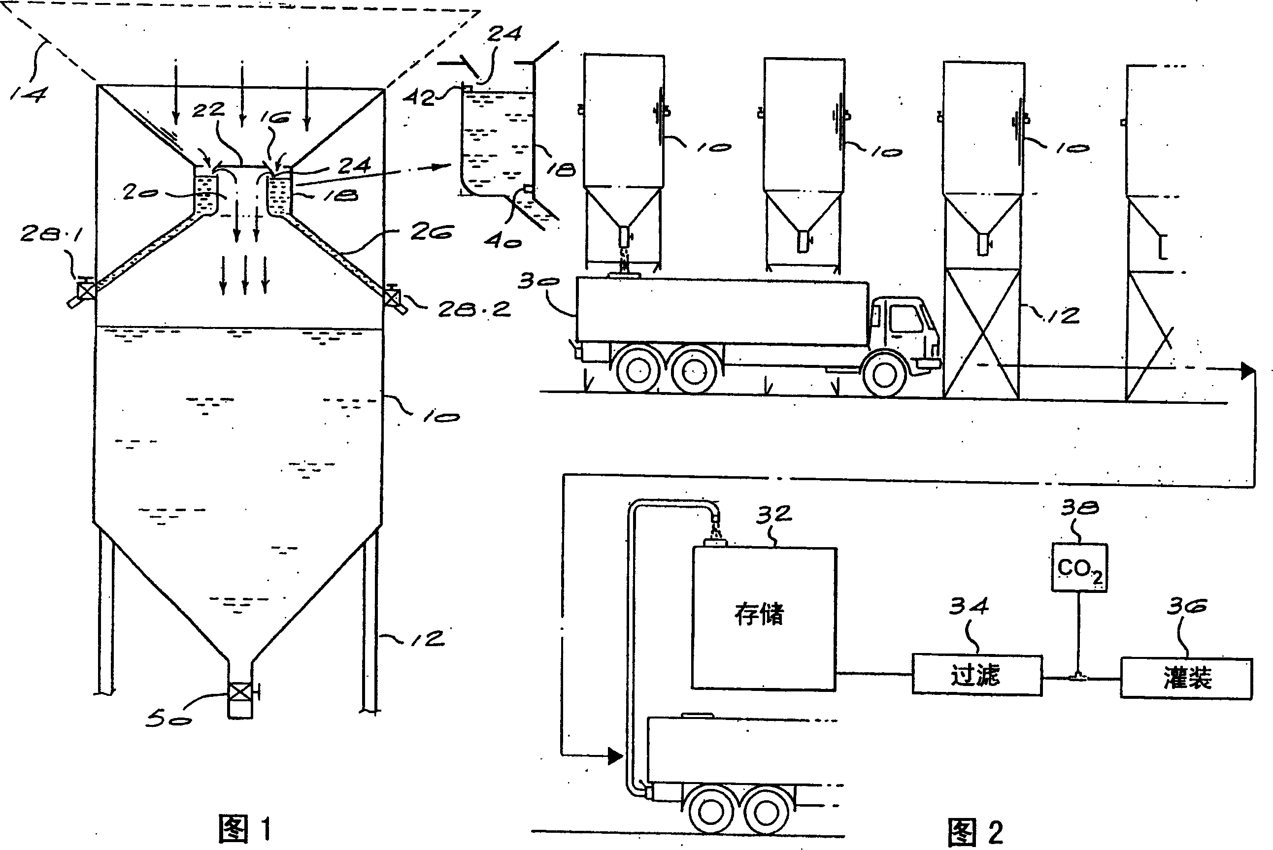 Rainwater collecting and filling system