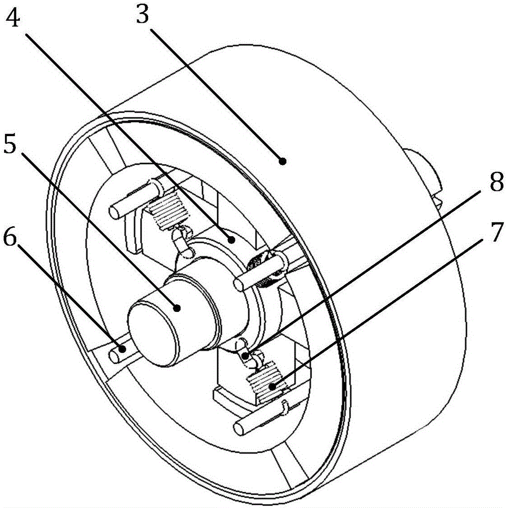 Electromagnetic type rigidity-variable flexible rotating joint