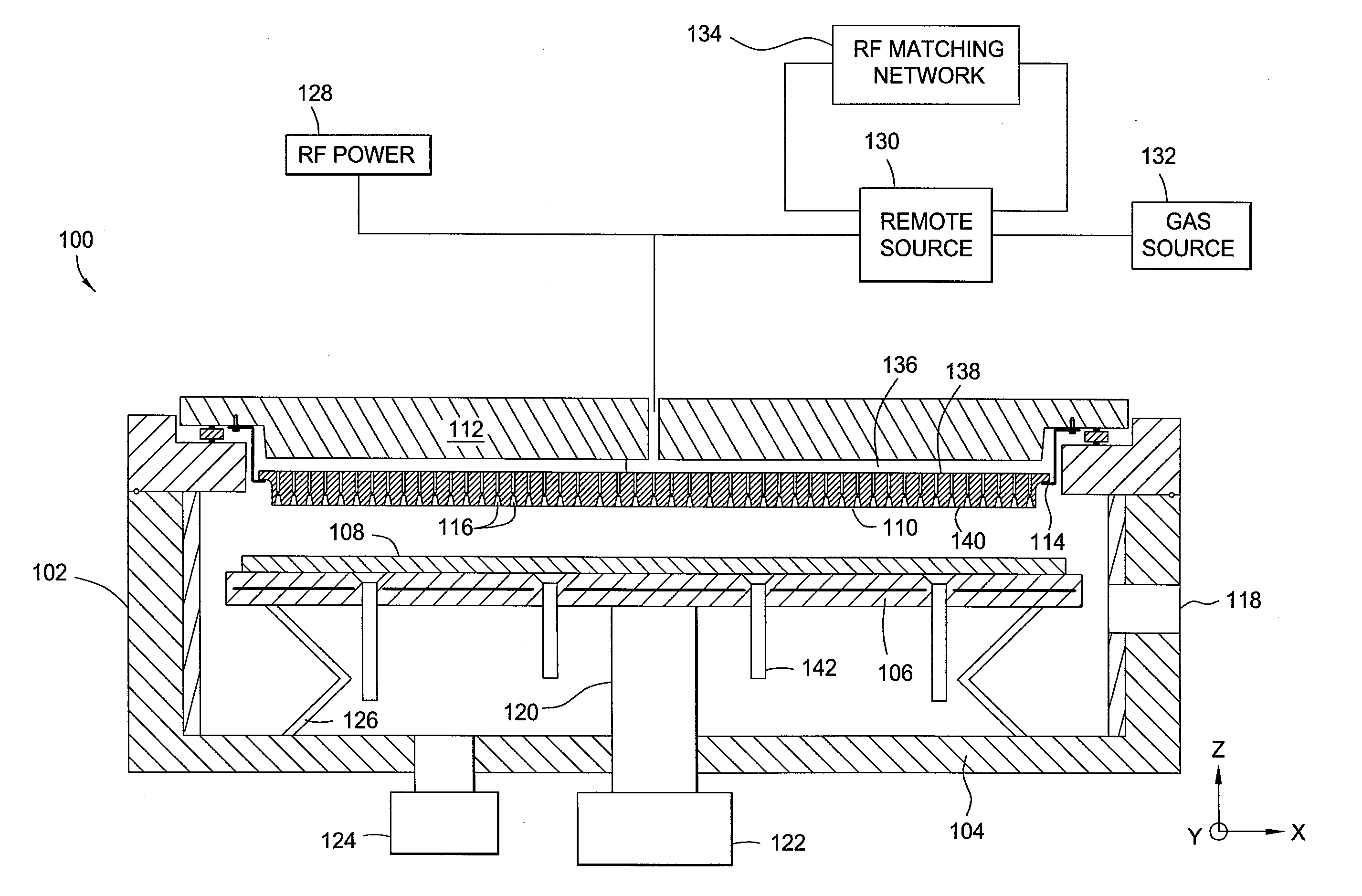 Remote inductively coupled plasma source for CVD chamber cleaning
