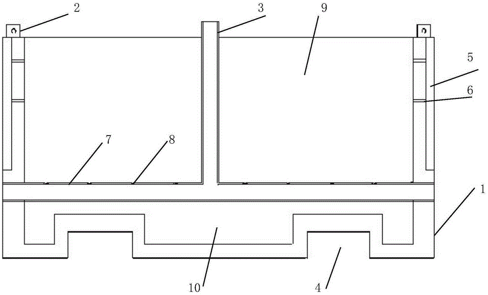 Manufacturing method for road isolating greening groove