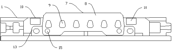 Middle trough with pin rails on two sides