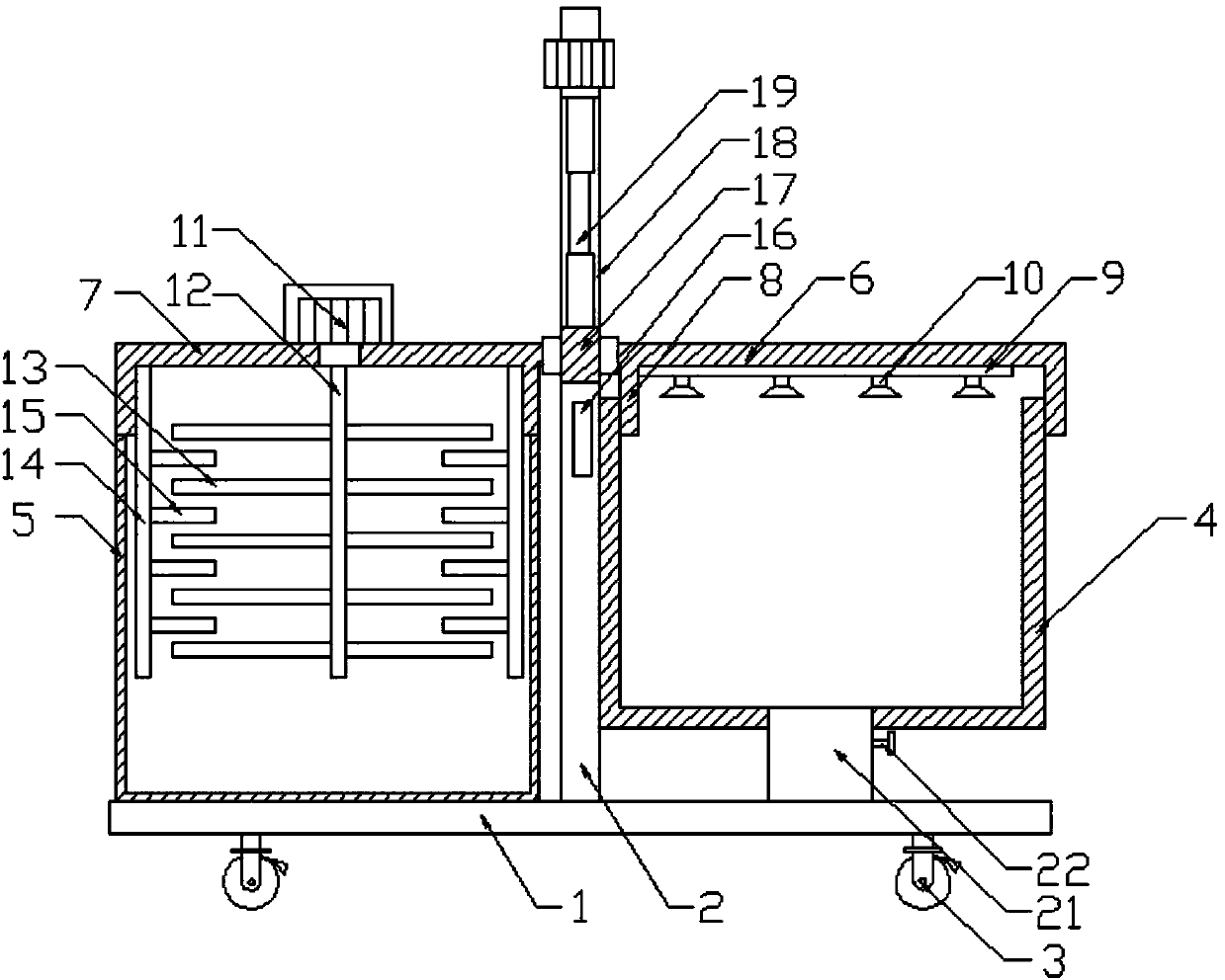 Convenient municipal concrete stirring equipment