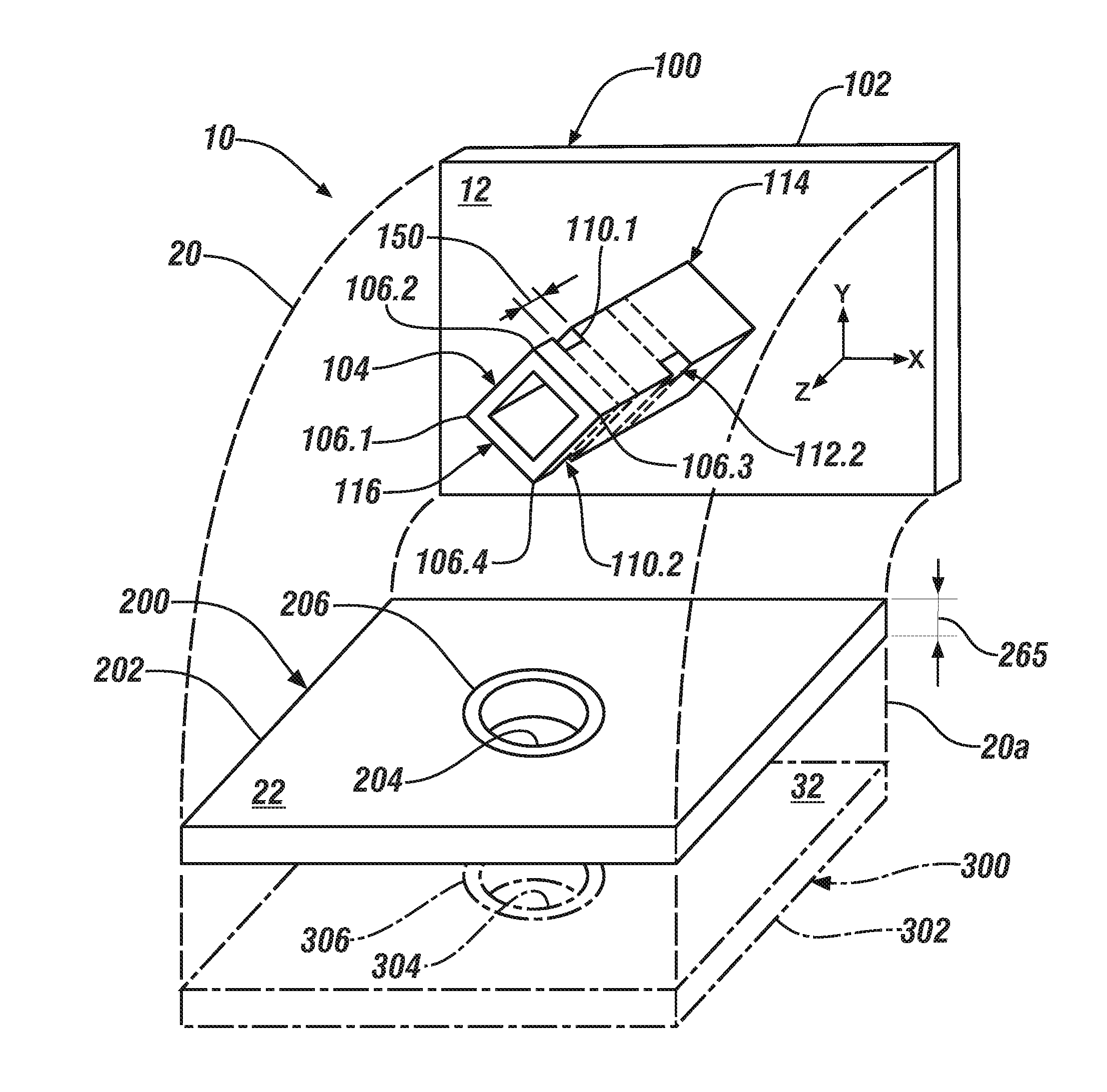 Lobular elastic tube alignment and retention system for providing precise alignment of components