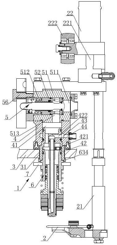 Filling device in filling machine
