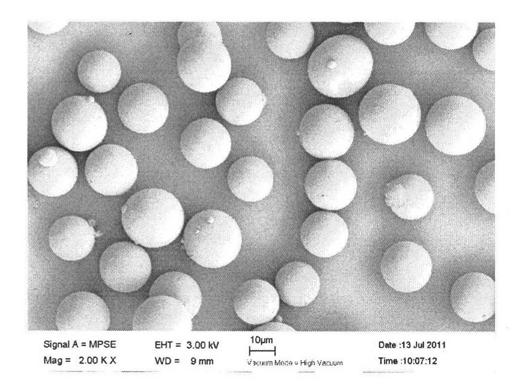Swelling copolymerization preparation method of N-vinyl pyrrolidone and divinylbenzene monodisperse microsphere