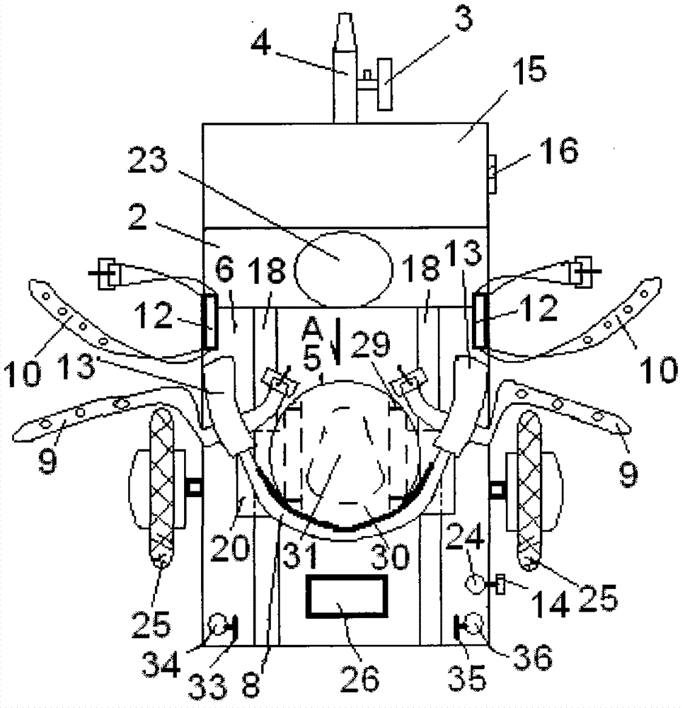 Multifunctional electric cart provided with barrier and facilitating excretion of mental patients