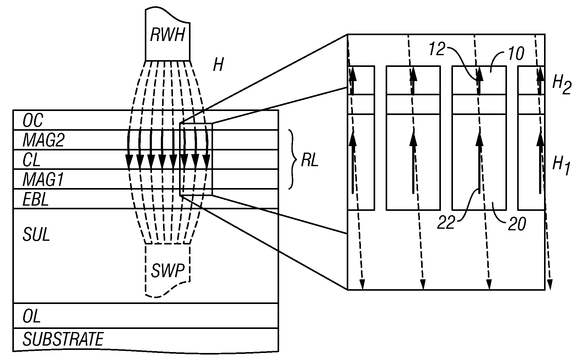 Perpendicular magnetic recording medium with exchange-coupled magnetic layers and improved coupling layer