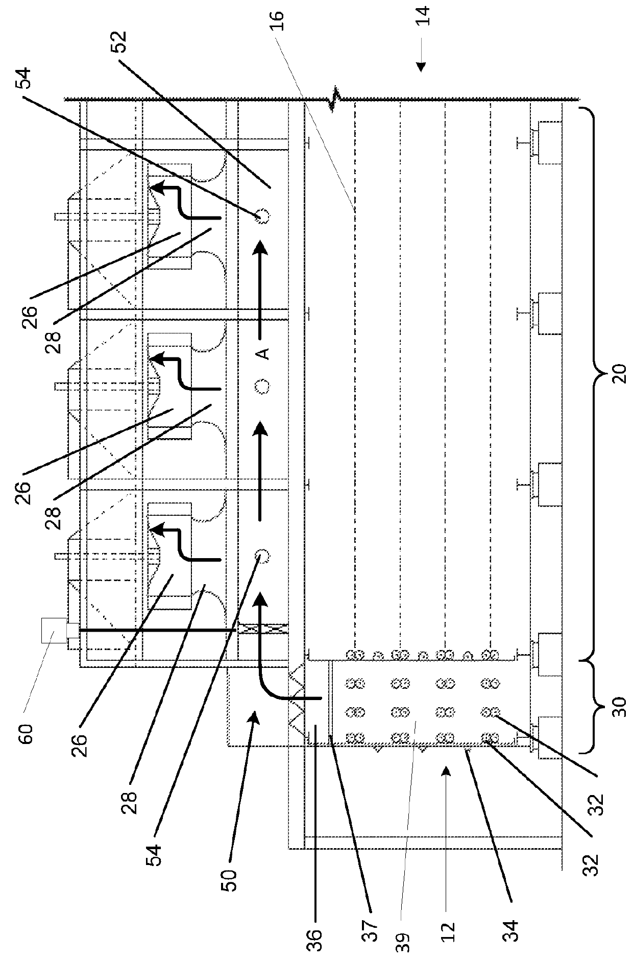 Recirculating system for use with green wood veneer dryers and method for drying green wood veneer