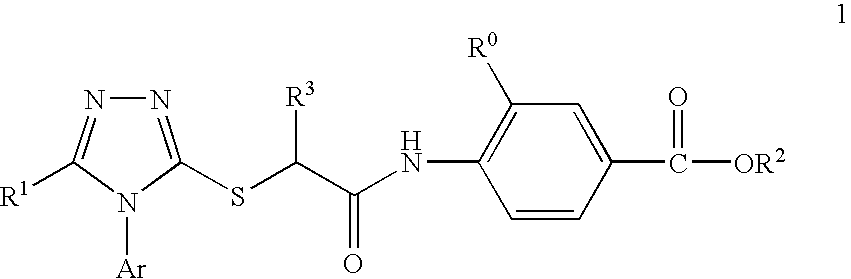 N[S(4-aryl-triazol-3-yl)alpha-mercaptoacetyl]-p-amino benzoic acids as HIV reverse transcriptase inhibitors