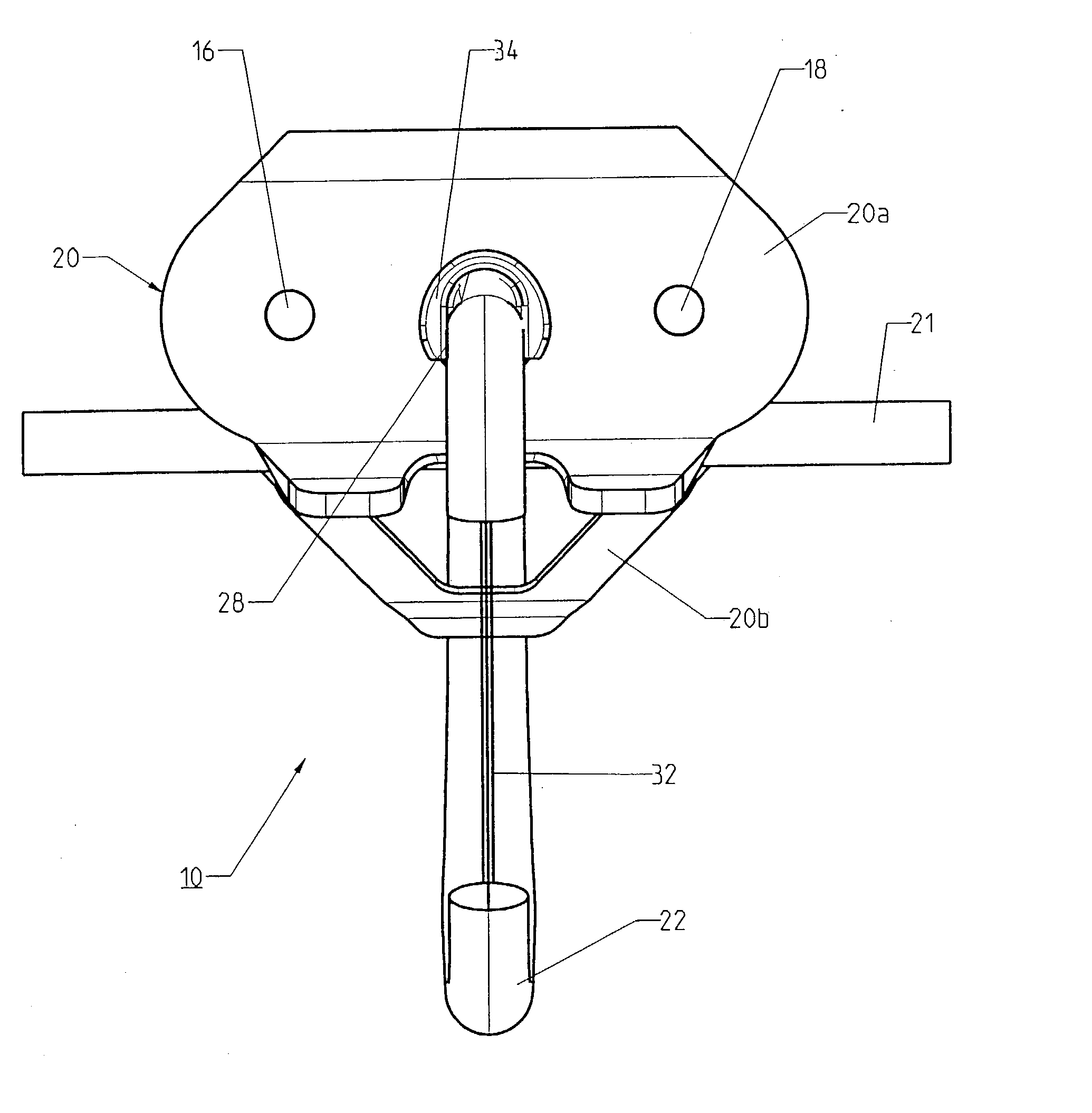 Double pulley device for use for Tyrolean traversing on a rope or cable