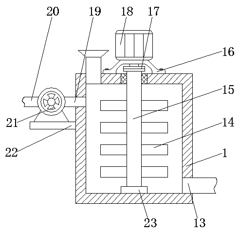 Integrated sewage treatment device and method