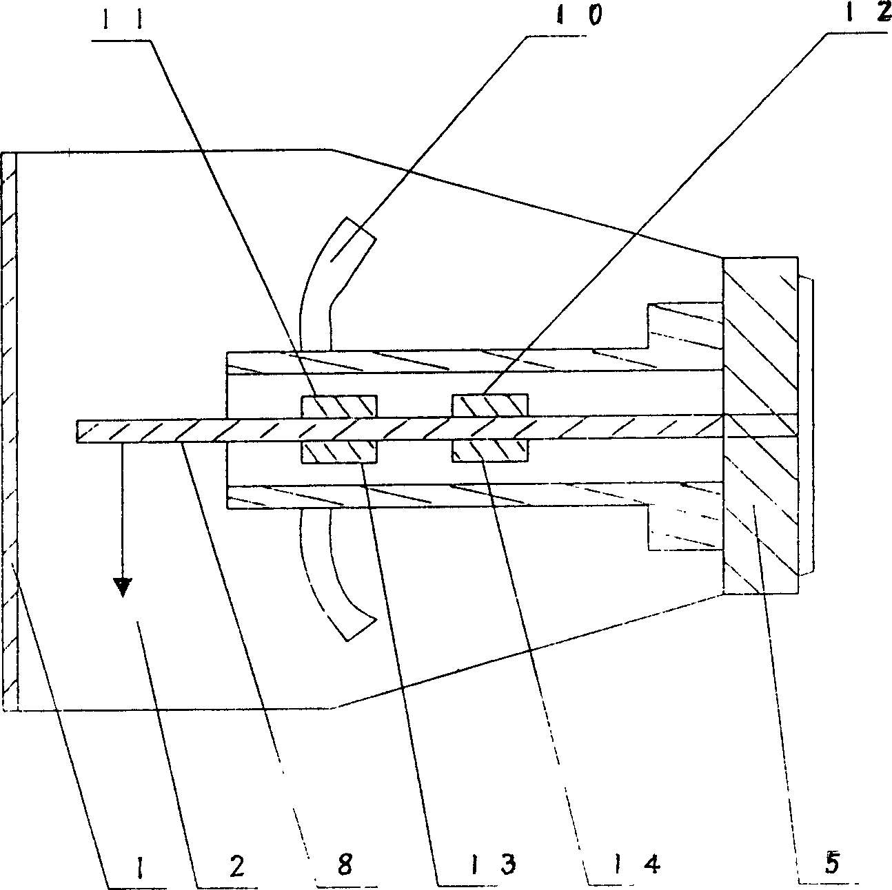 Rotary cantilever type forcementer and its method for measuring pull force of rope