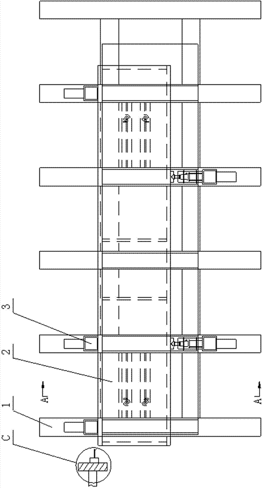 Fixture for end milling of H-shaped and box-type components and cross columns