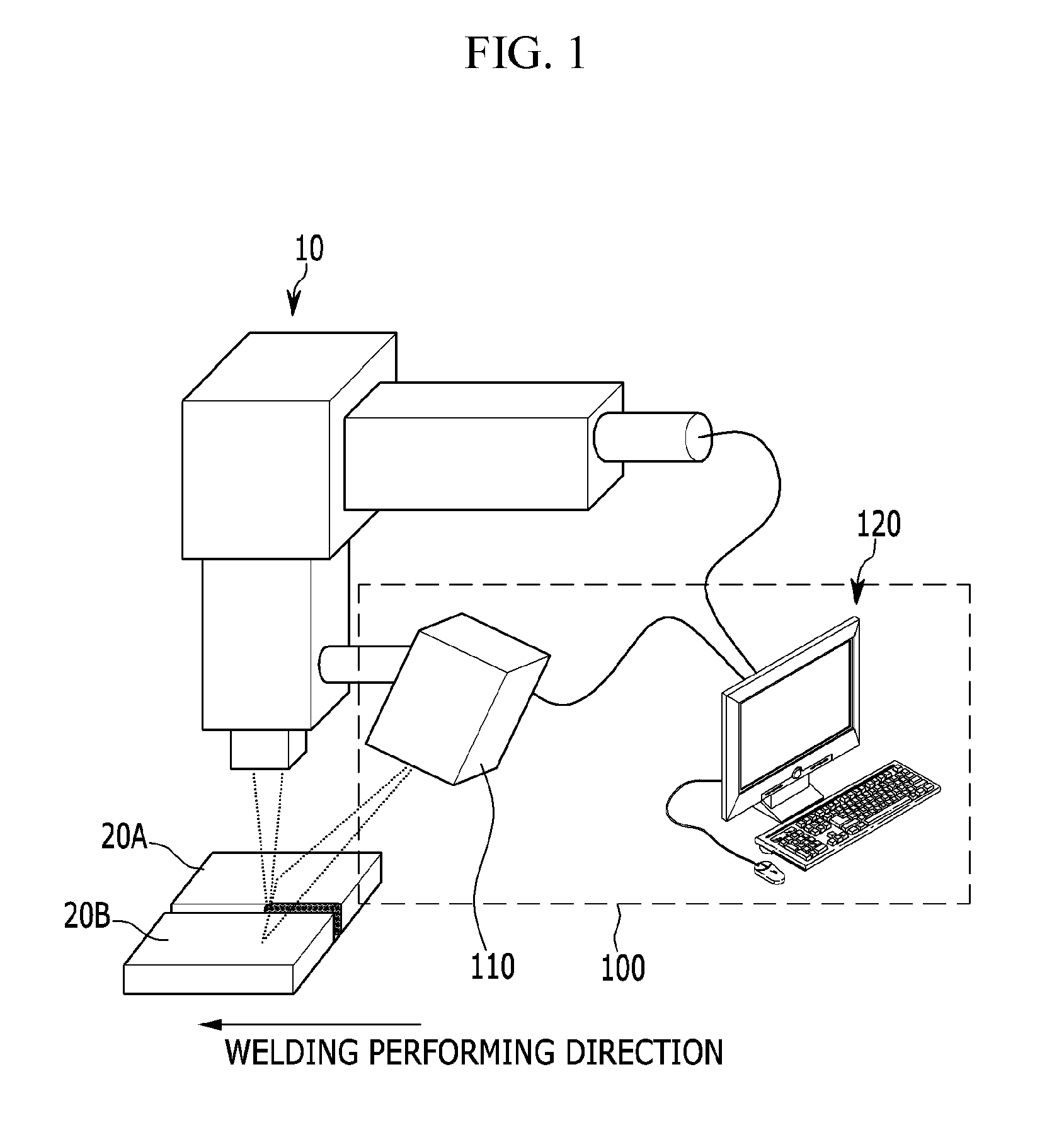Apparatus and method for monitoring laser welding bead