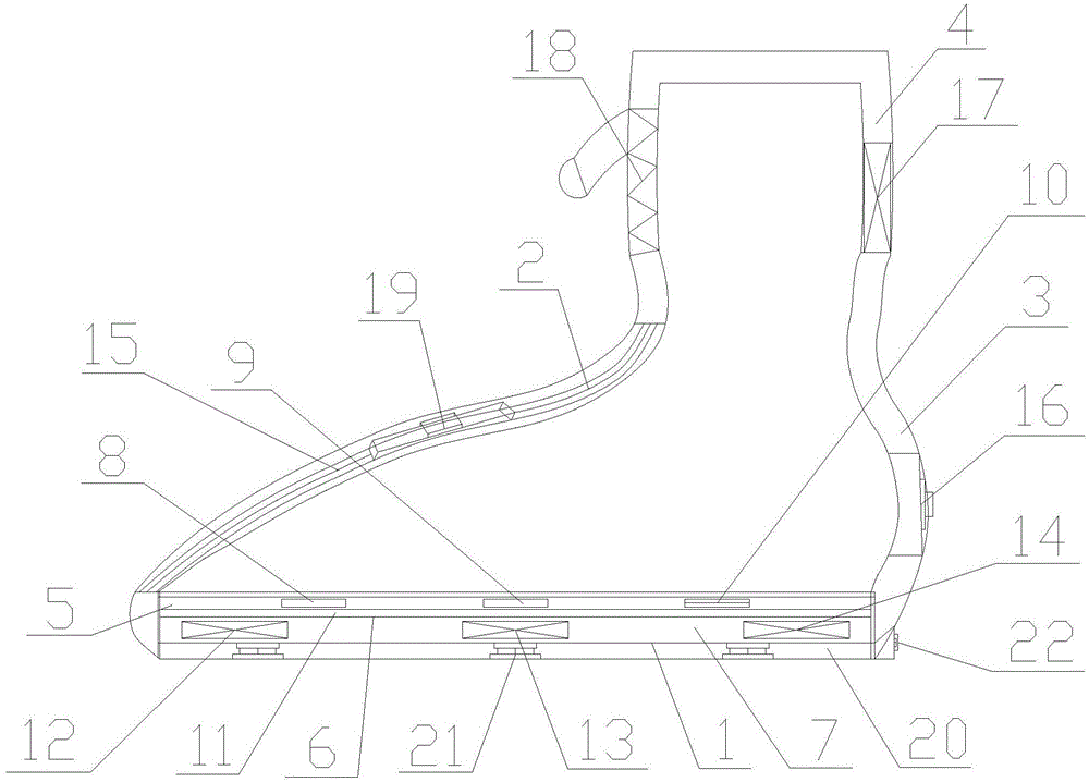 Electronic shoe fitting device