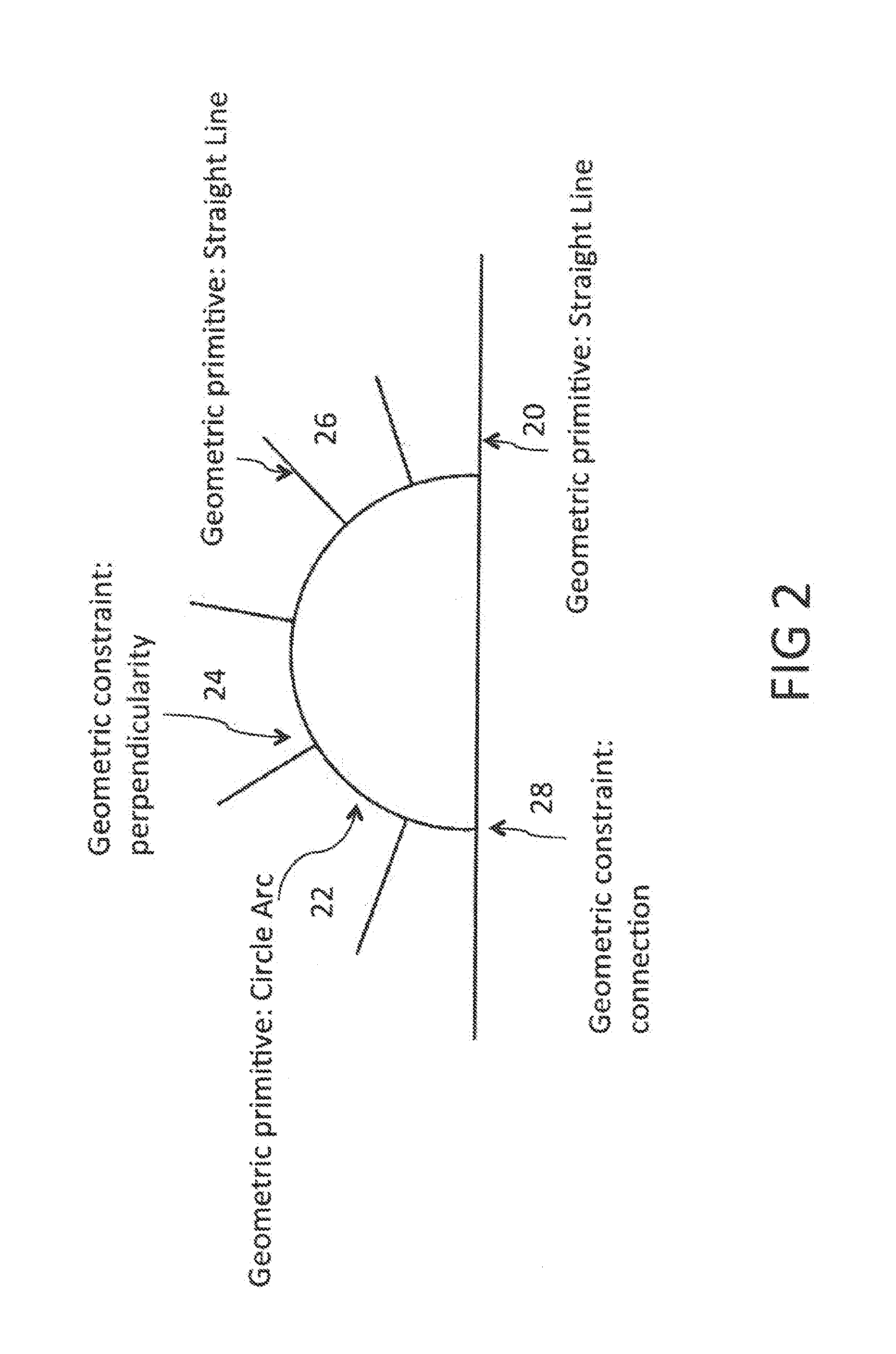 System and Method for Interactive Sketch Recognition Based on Geometric Contraints