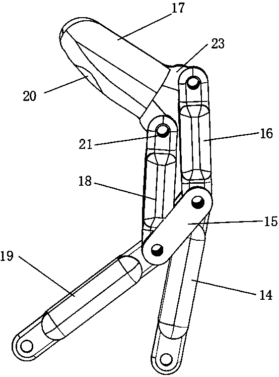 Underdriven fruit and vegetable picking manipulator and picking method