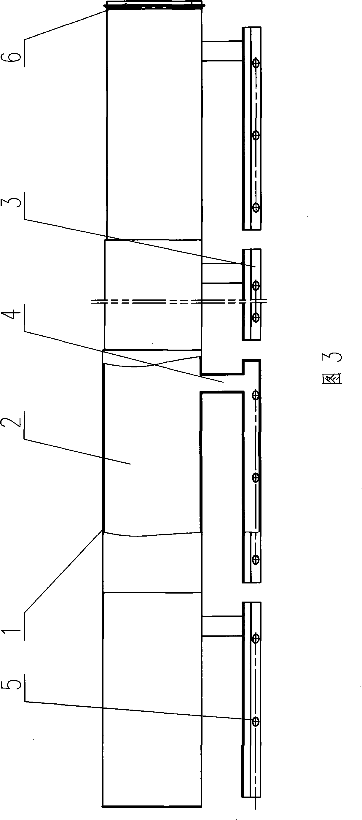 Compact spinning air-suction duct having branch wind pipe