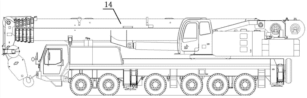 Telescopic boom and crane