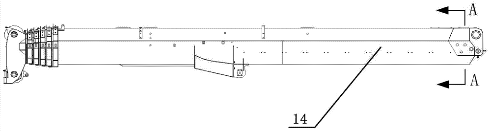 Telescopic boom and crane