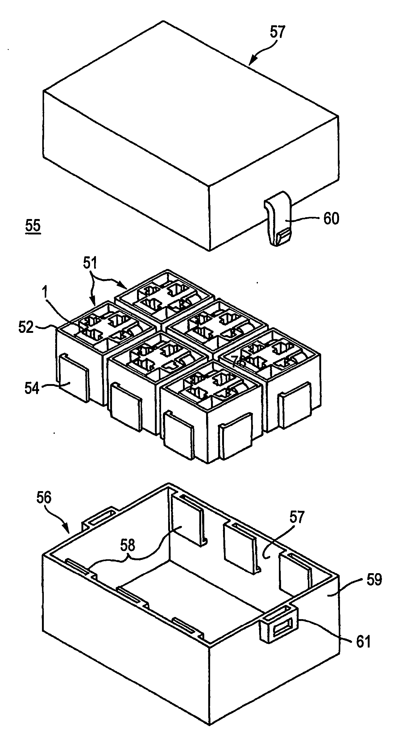 Cassette relay block attachment structure