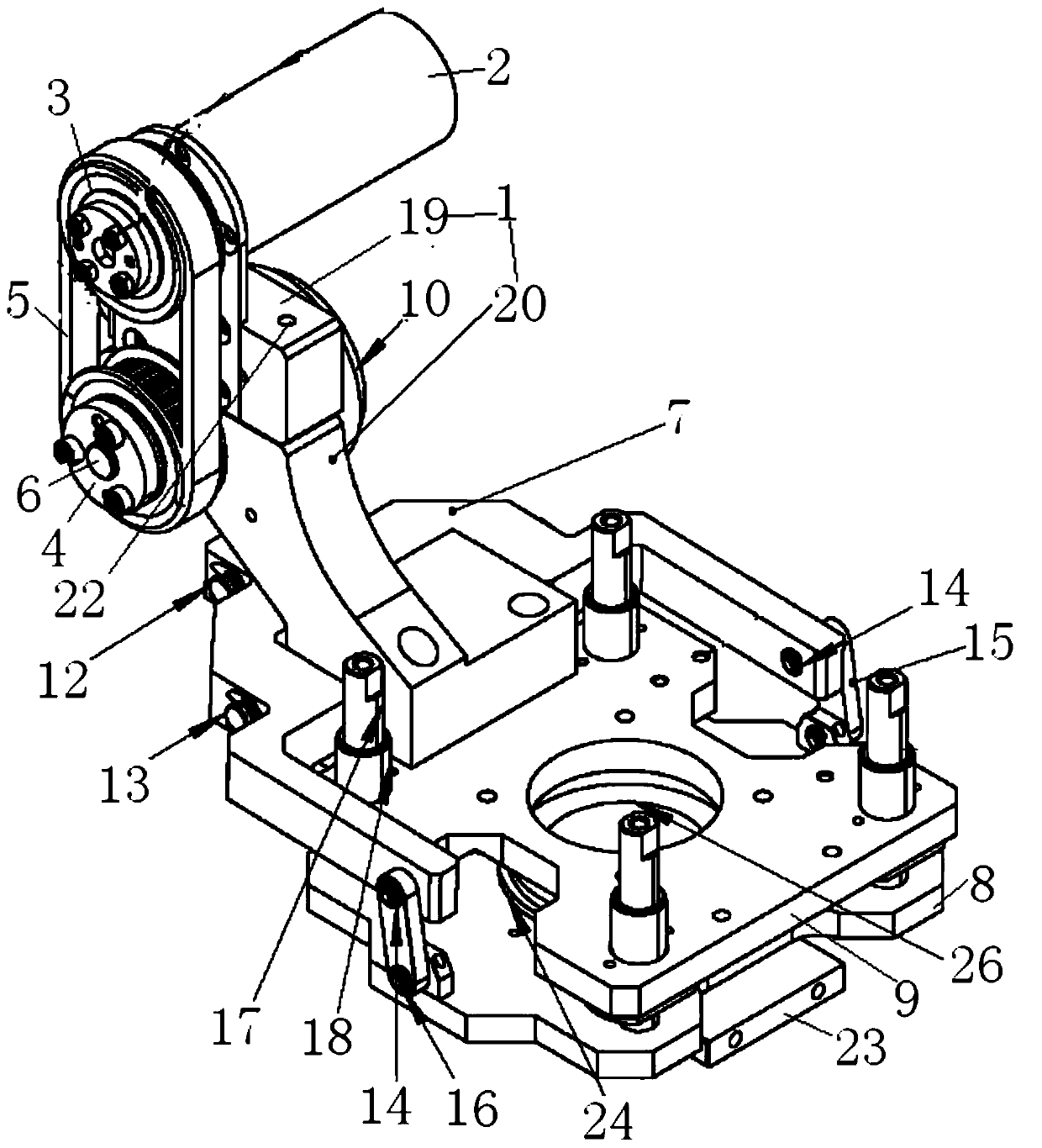 Electric material beating device
