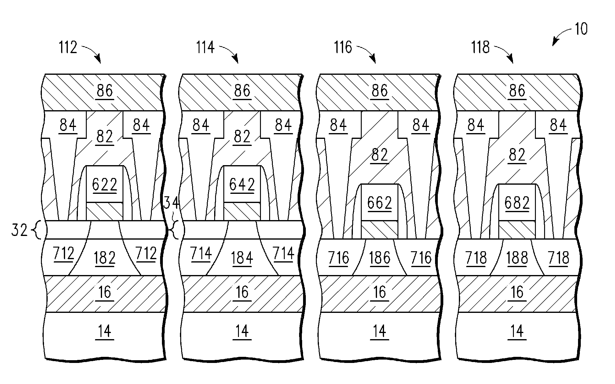 Electronic device including a transistor having a metal gate electrode and a process for forming the electronic device