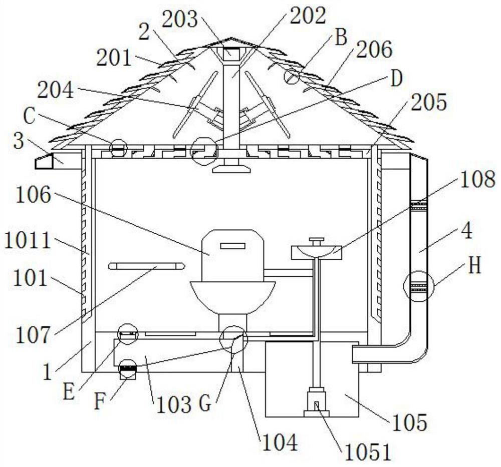 An energy-saving and environment-friendly outdoor bathroom