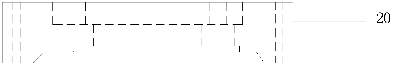 Steel plastic composite strip forming mould