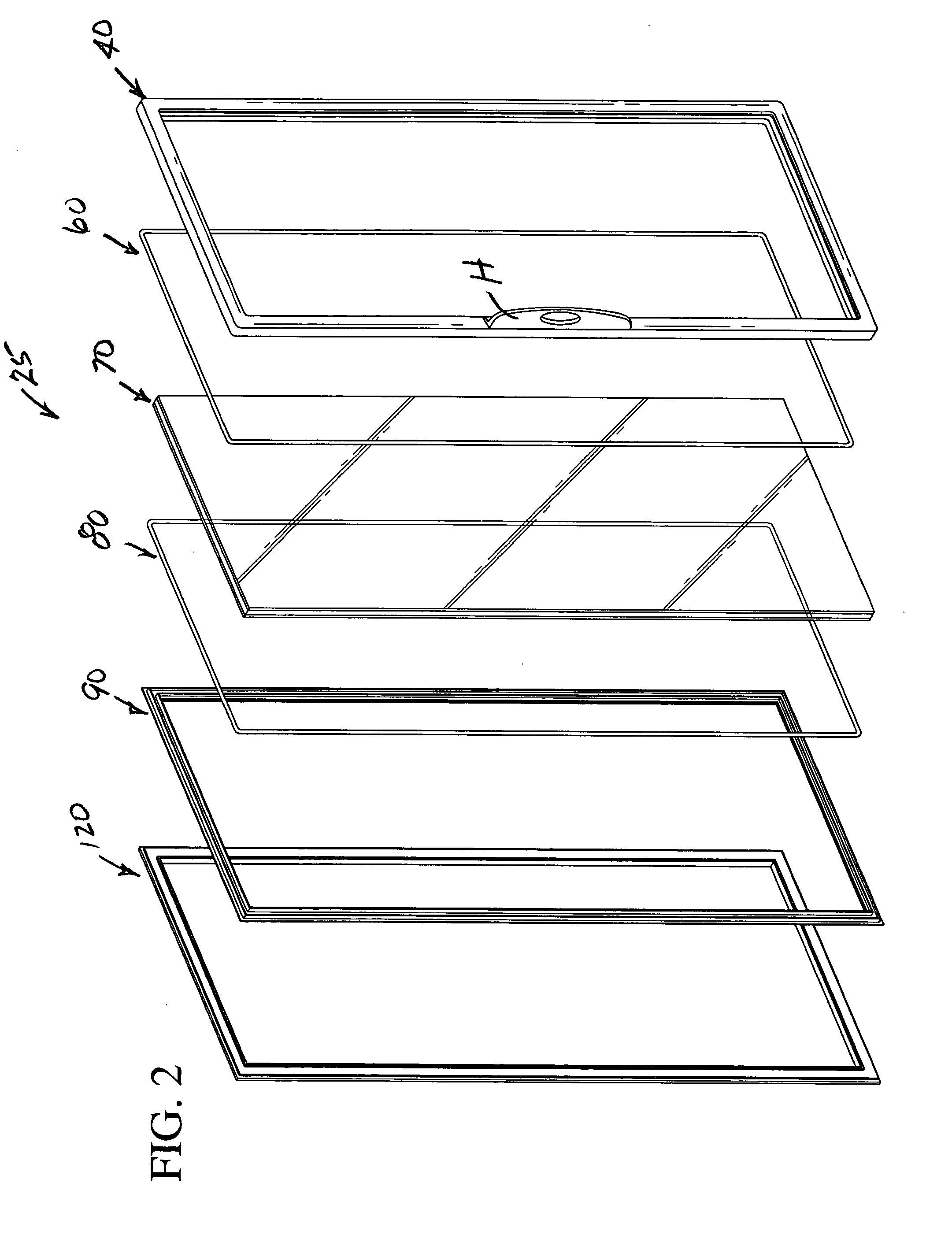 Refrigerated display case door and method of manufacture