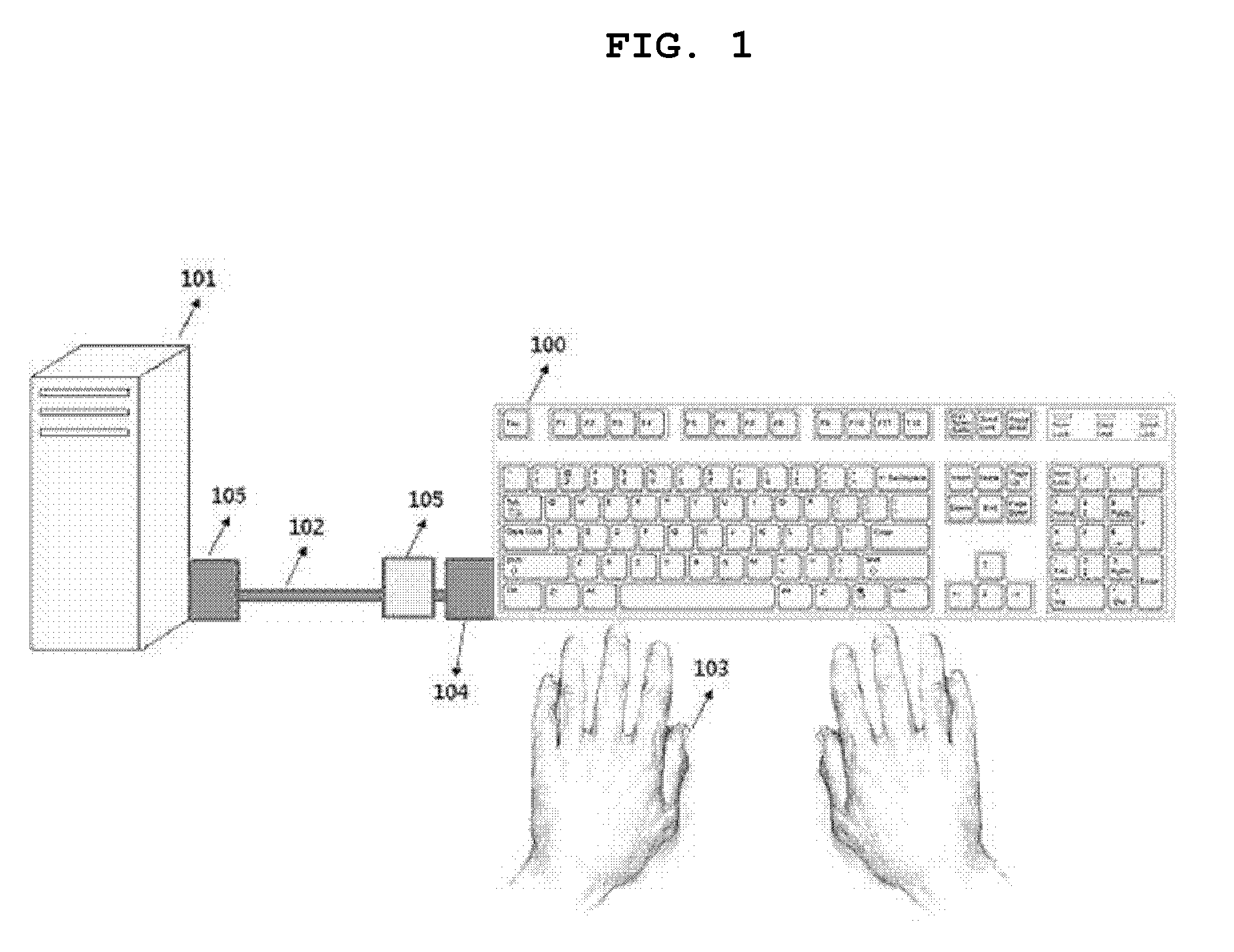 Character input device using bio radar unit and tilt sensor