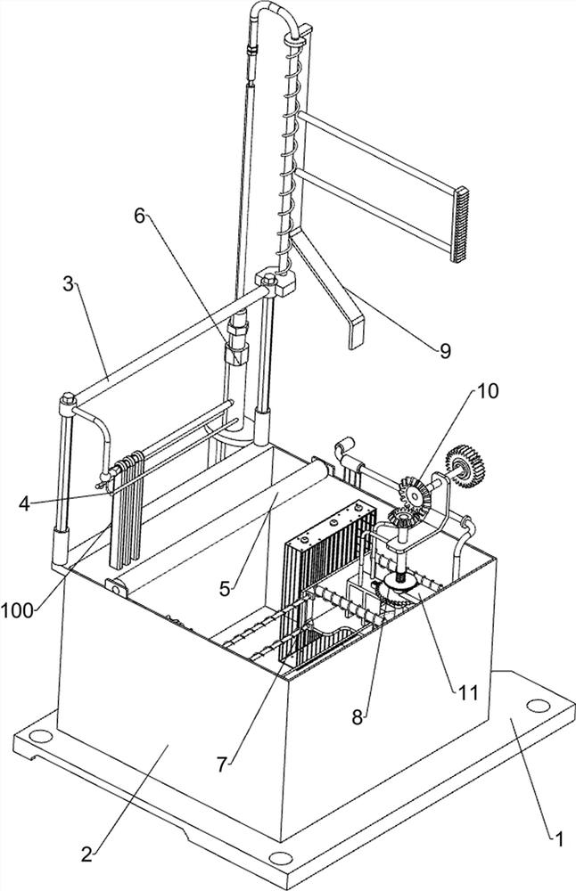 Knife handle water transfer printing device for knife making