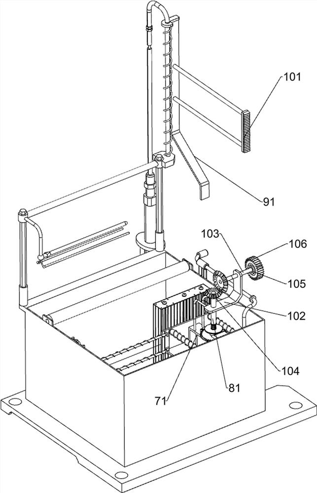 Knife handle water transfer printing device for knife making