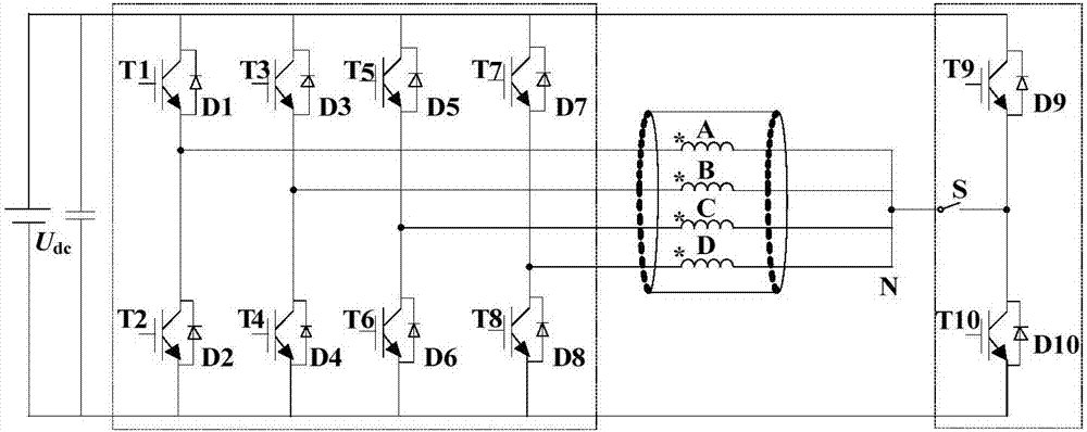 Excitation-loss fault tolerance power generation method for four-phase electric-excitation doubly-salient motor