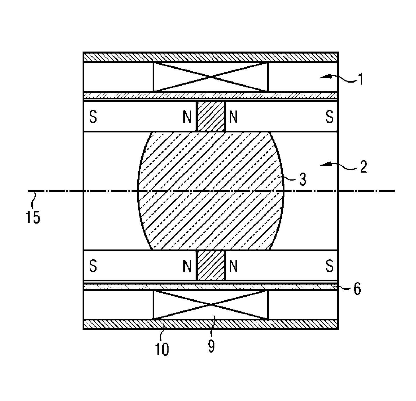 Reluctance and lorentz-force-operated linear drive